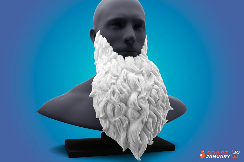 SculptJanuary - Beard by humphreyhippo
