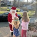 Santa came by on a fire truck and stopped at our house.  by mdoelger