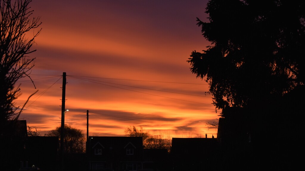 Fiery sky this morning by 365anne
