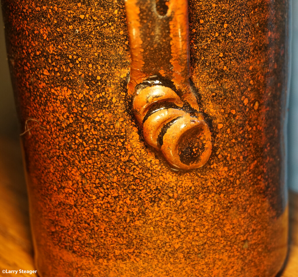 Handle base earthen jug by larrysphotos