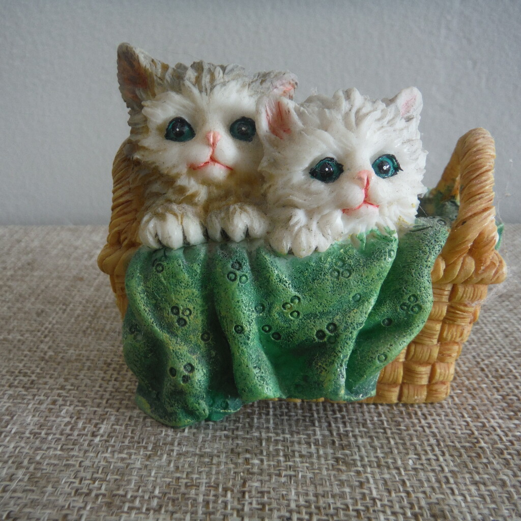 Cat #3: Kittens in a Basket Ornament by spanishliz