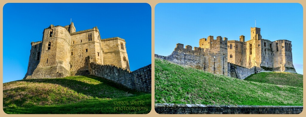WARKWORTH CASTLE,Viewed From Opposite Sides by carolmw