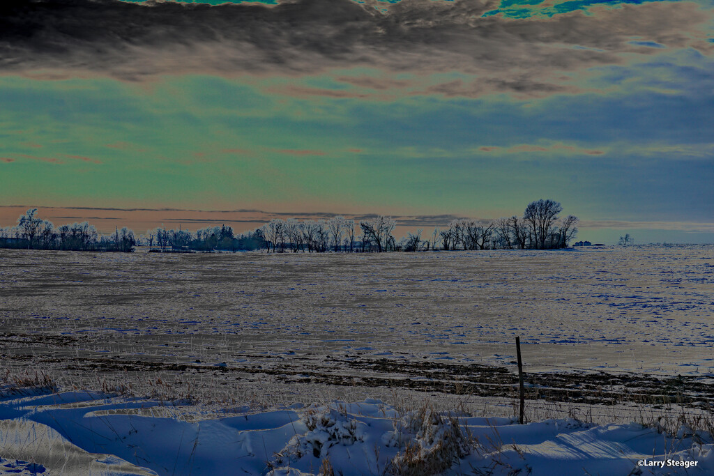 Snowy fields filter by larrysphotos