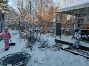 26th Dec 2021 - Grandchildren working in the snow