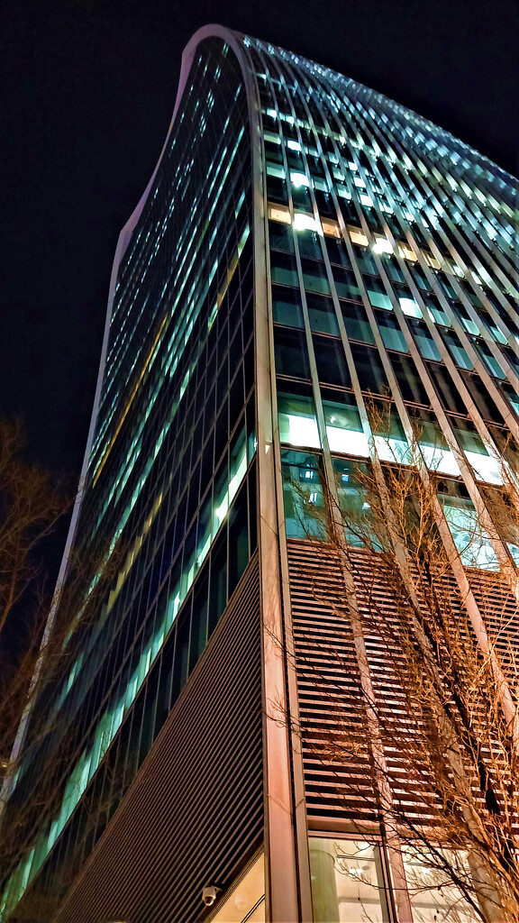 The Fenchurch Building (Walkie Talkie) by night by 365jgh