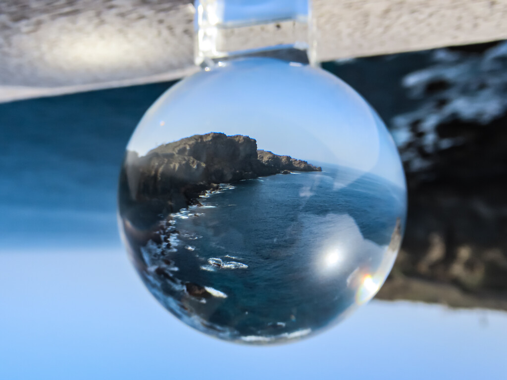 Coastline in a Lens Ball by mumswaby