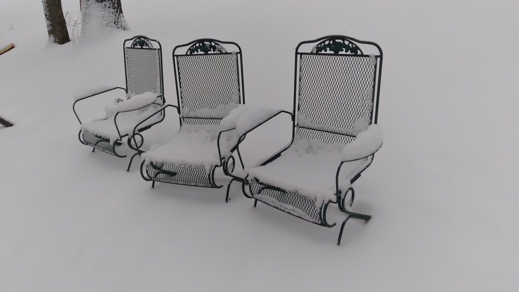 Snowy Chairs by julie