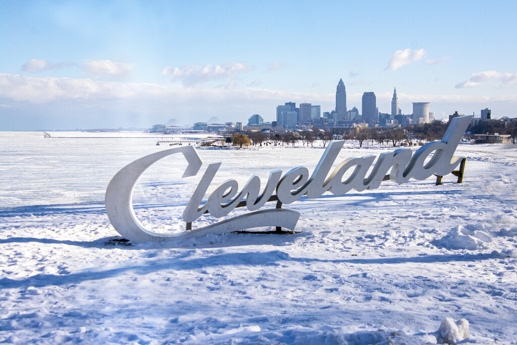 Frozen Lake Erie by cwbill