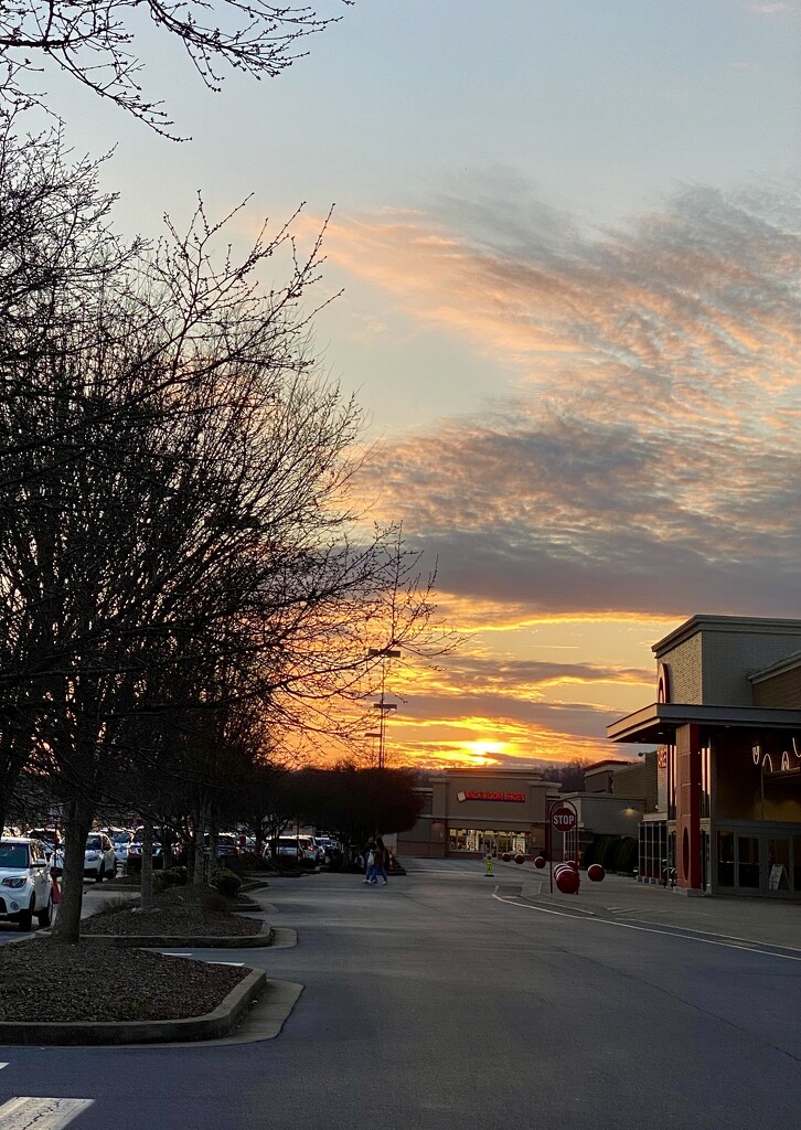 Sunset at Target Parking Lot by calm