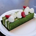 Matcha cake with cream by acolyte