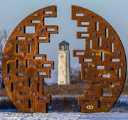 30th Jan 2022 - New sculpture on Belle Isle, Detroit MI