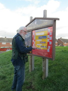 29th Jan 2022 - Updating the Church hall noticeboard