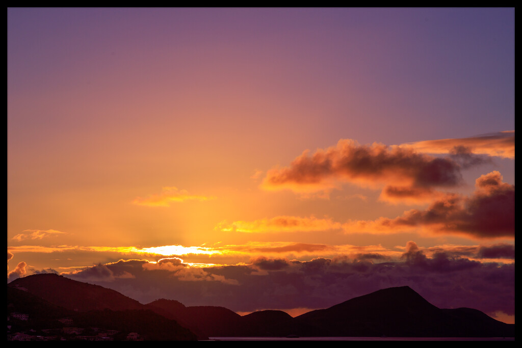 Sunrise over St. Kitts by hjbenson