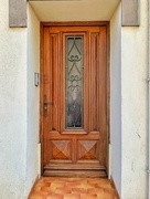 5th Feb 2022 - Four hearts on a brown door. 
