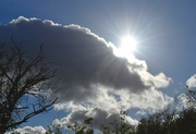 4th Feb 2022 - The sun finally emerging from behind the cloud!