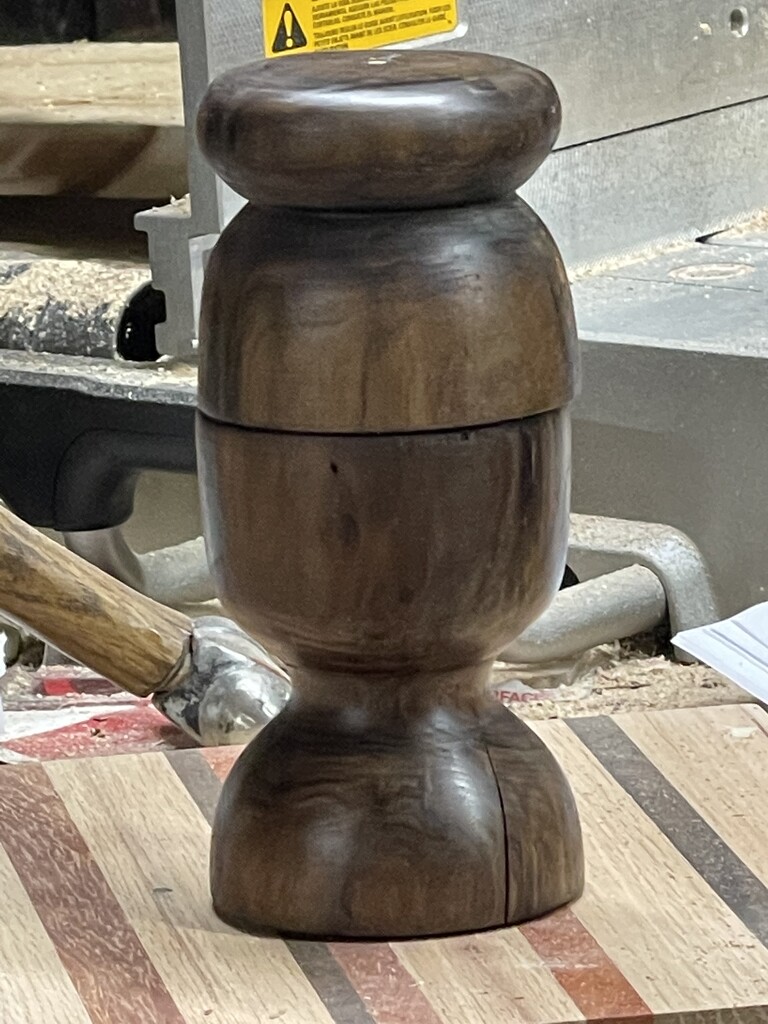 Big lidded vase by prn