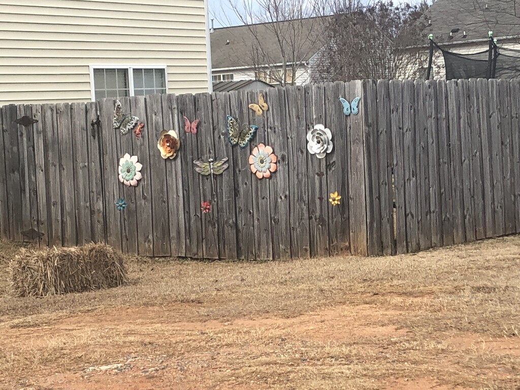 Fence decorations by homeschoolmom