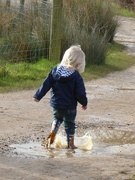 7th Feb 2022 - The fun of jumping in puddles