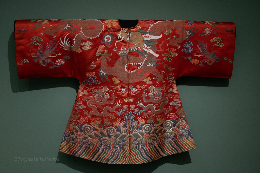 Red silk kimono  by theredcamera