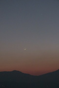 2nd Feb 2022 - The rising moon, the evening star