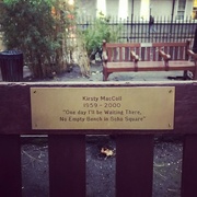 12th Dec 2021 - An empty bench in Soho Square