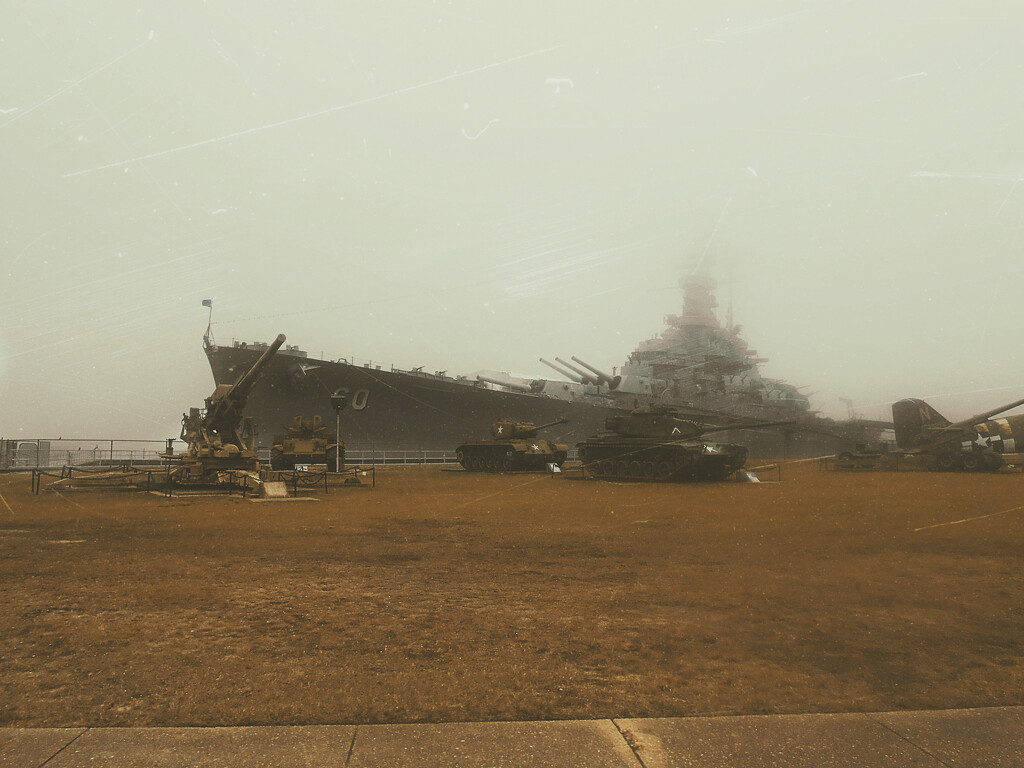 Battleship on a Foggy Day by njmauthor