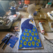 The making of a peacock mosaic by kerenmcsweeney