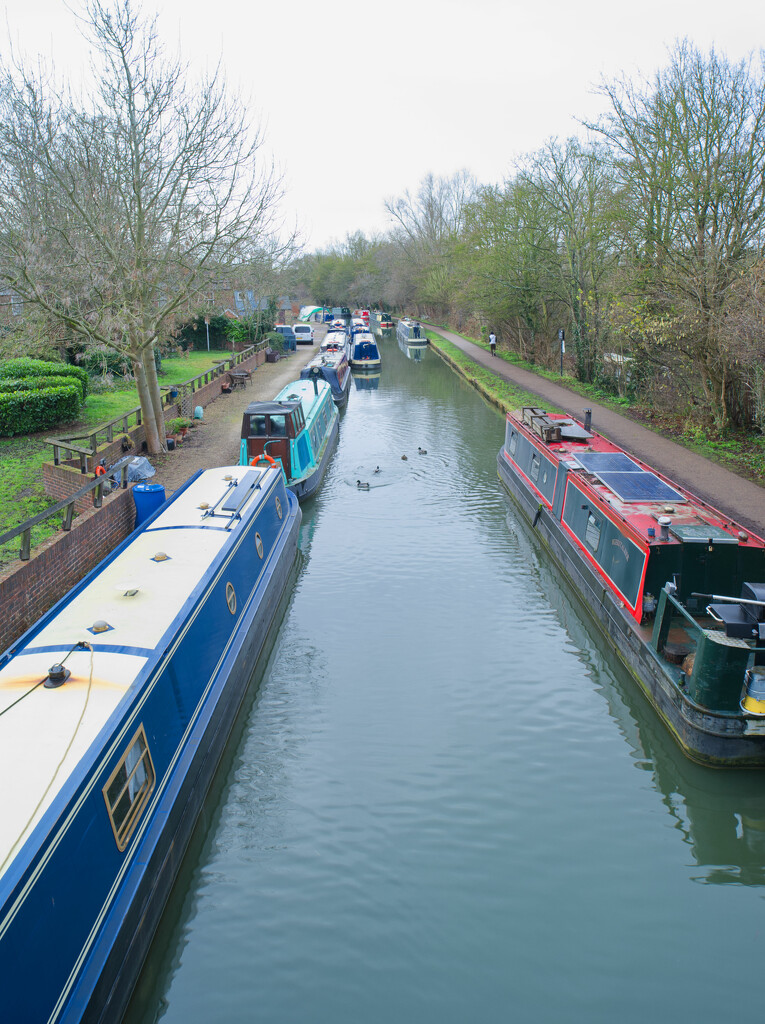 Oxford Canal Viewed from Bridge at Jericho by jon_lip