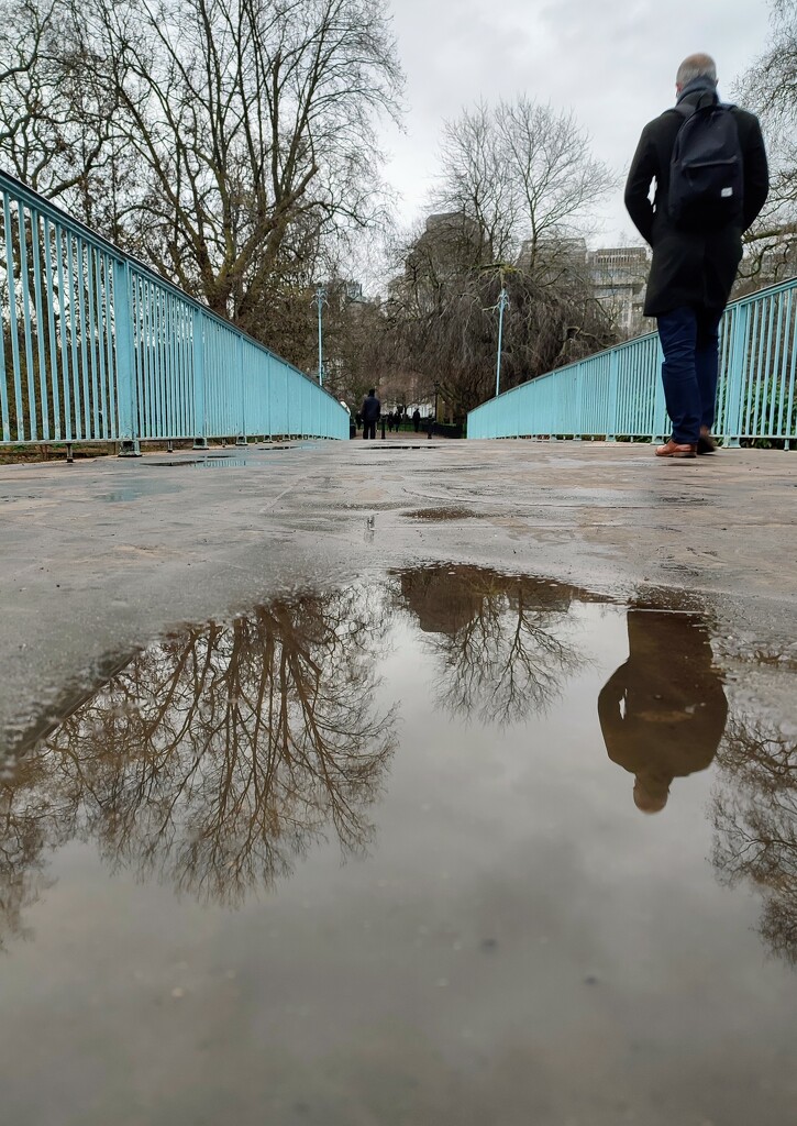 Puddle on the bridge  by boxplayer