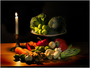 16th Feb 2022 - Veggies by candlelight