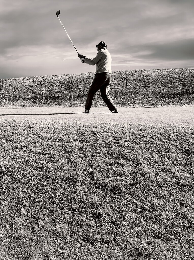 Dad Golfing  by randy23