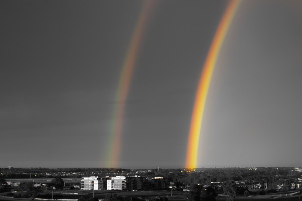 Double Rainbows in the morning by mumuzi