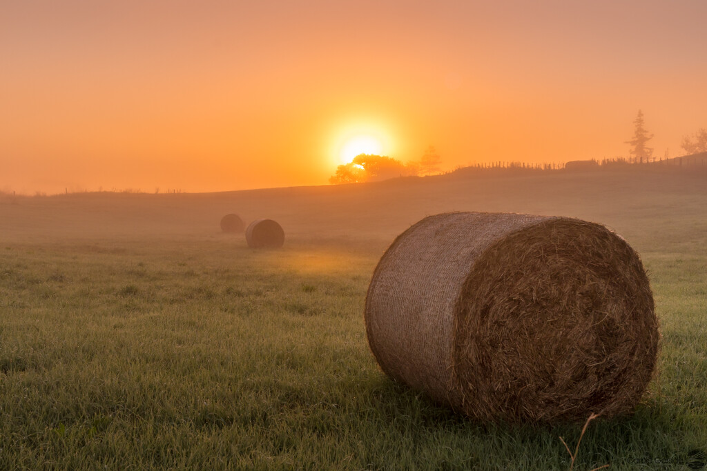 Sun rise over haystacks by yorkshirekiwi