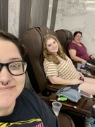 21st Feb 2022 - Pedicures with my mom and sister!