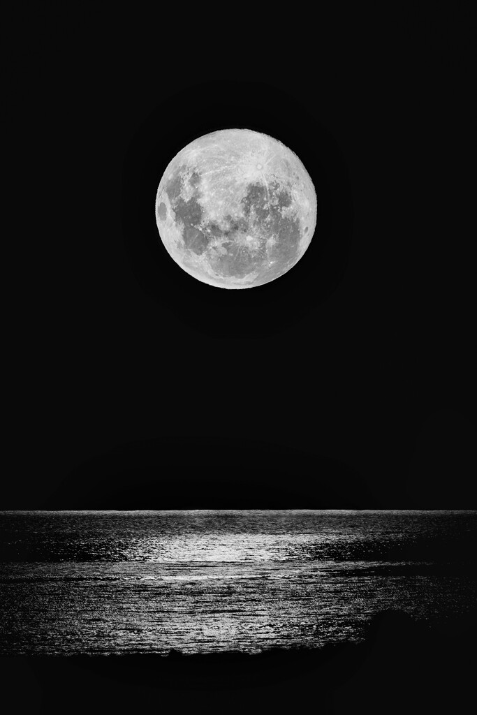 Moon over Tekapo by dkbarnett