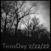 22nd Feb 2022 - TwosDay | Black & White