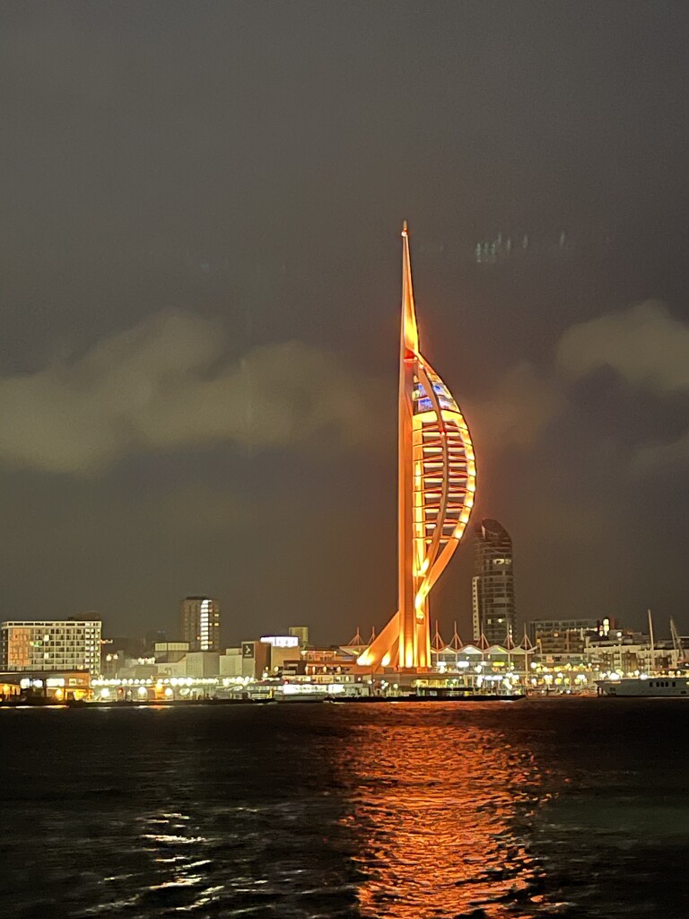 The Spinnaker Lit up by bill_gk