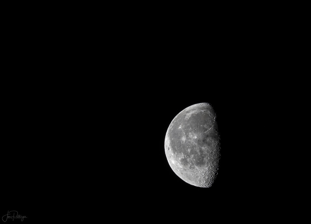 Three Quarters Moon by jgpittenger