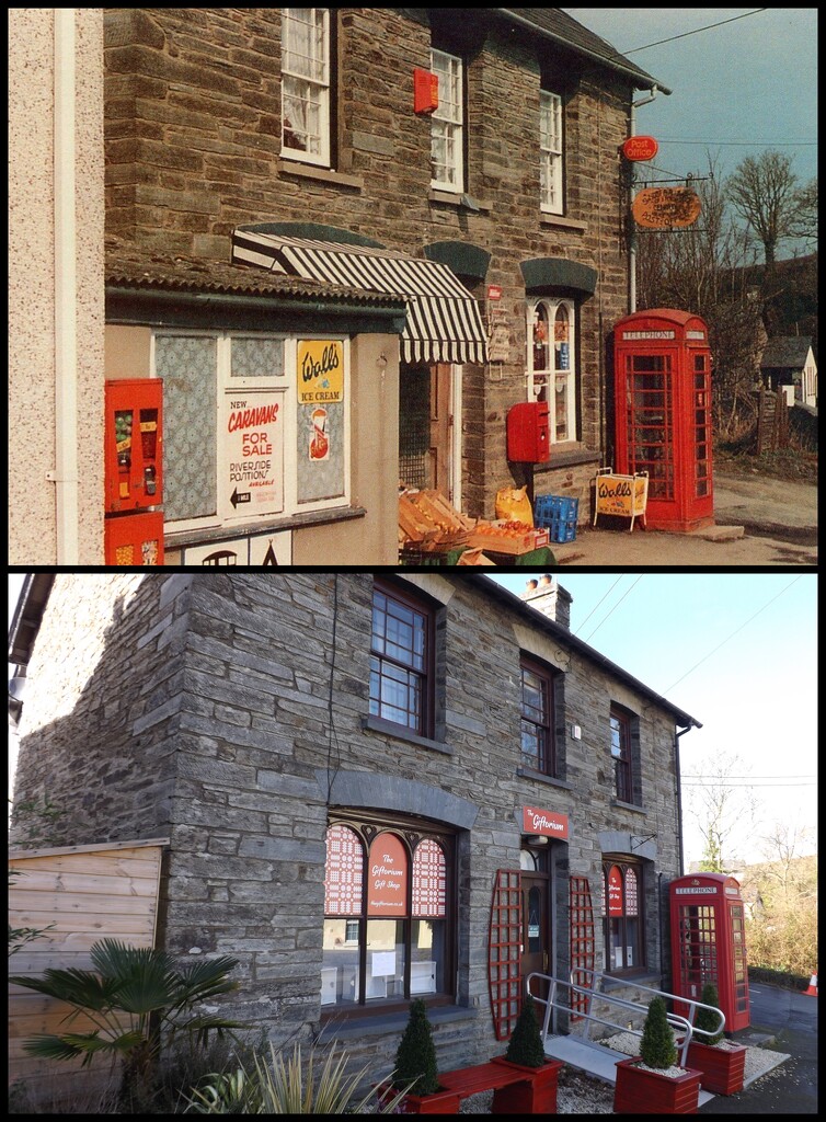 Cenarth Old Post Office Then & Now by ajisaac