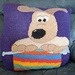 Once he was a much loved jumper..then a cushion..now he's reached the end of his life. Goodbye  by yorkshirelady