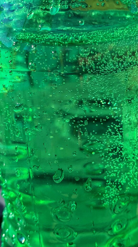 Green bubbles  by louannwarren