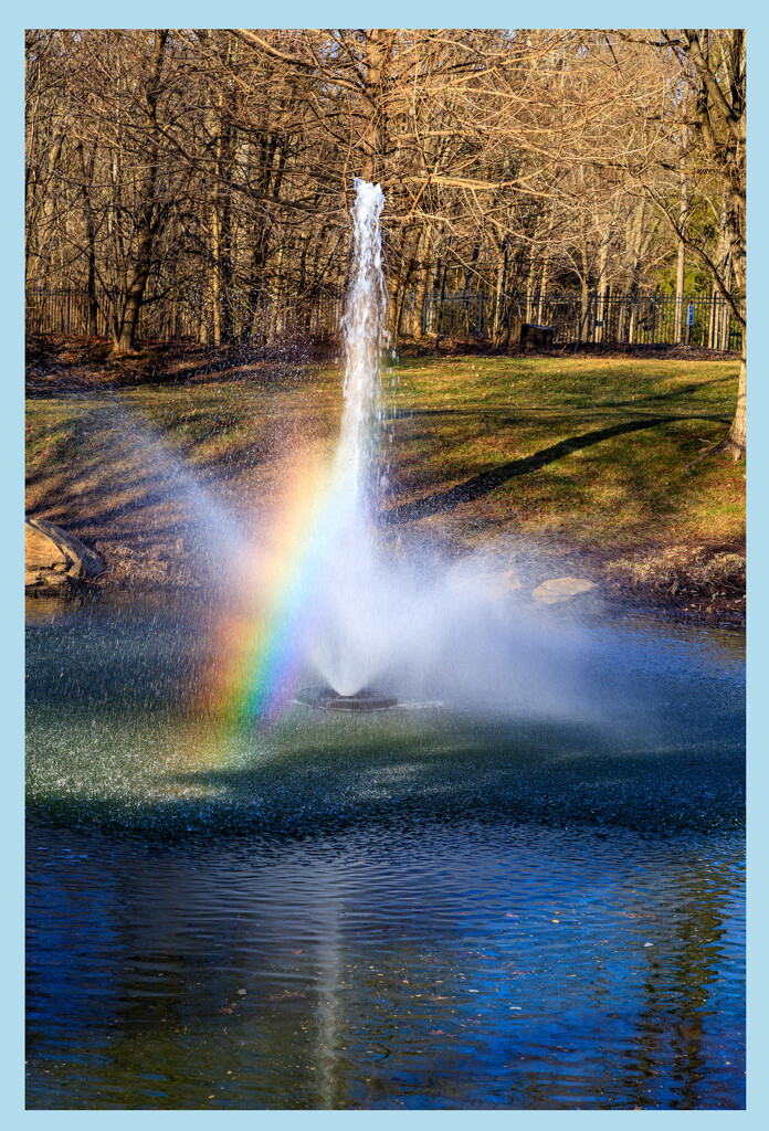 Fountain Rainbow by hjbenson