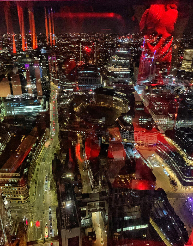 View on London from the Heron tower lift.  by cocobella