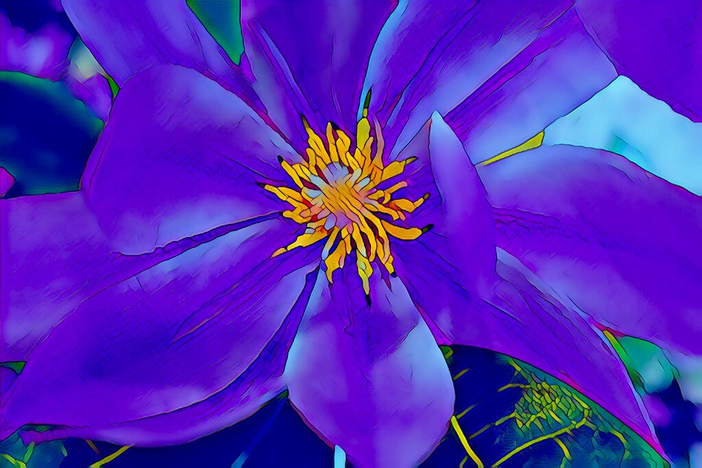 A purple lily by louannwarren