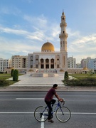 5th Mar 2022 - A cyclist at Masjid Al Zawawi