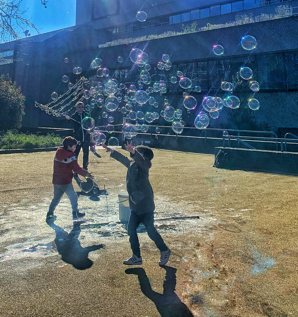 Kids and bubbles.  by cocobella