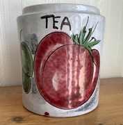 7th Mar 2022 - Red fruit on tea caddy