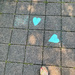 Two turquoise hearts.  by cocobella