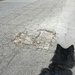 Heart-shaped pothole by margonaut