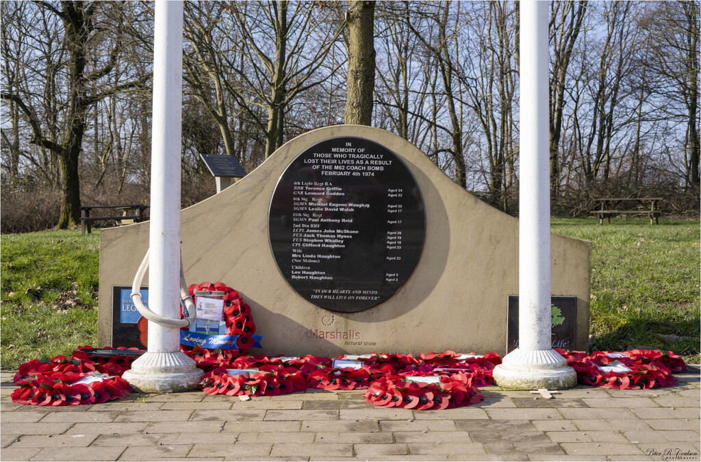 M62 coach bombing memorial by pcoulson